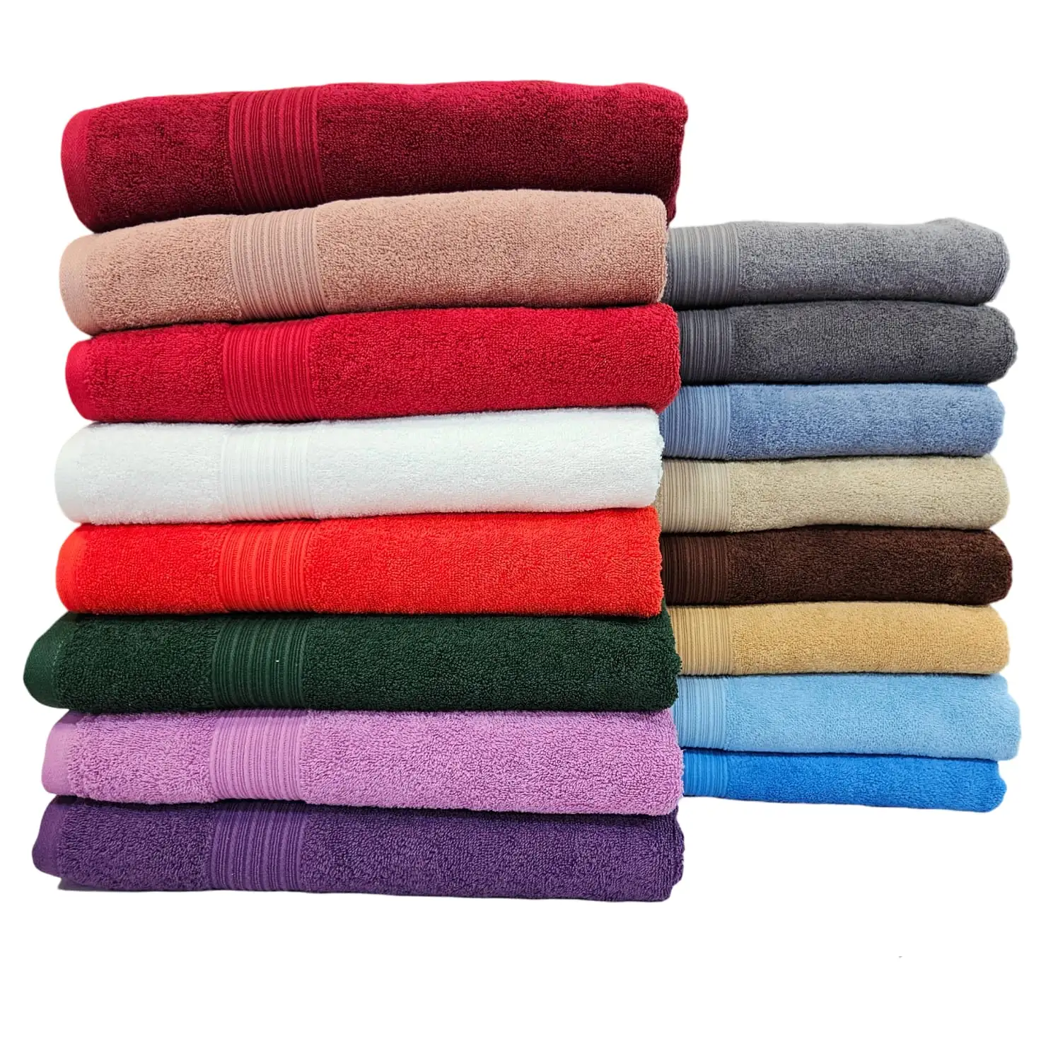 Premium jacquard bath towel sample sourced by Global Agency from Solapur, India