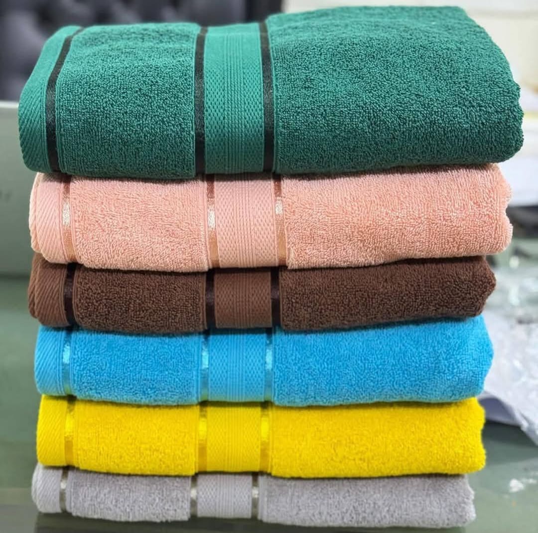 Plain dyed towel sample