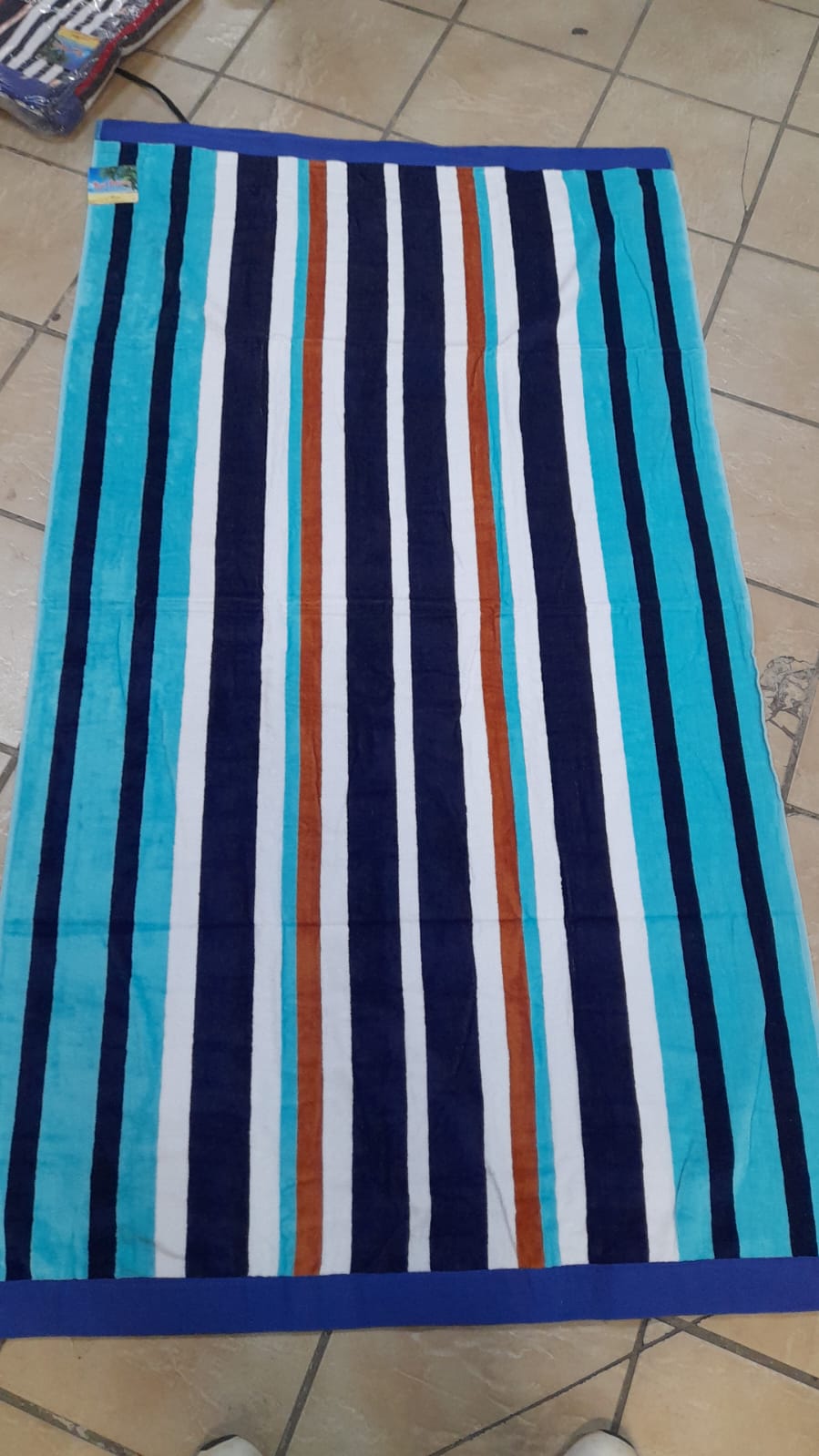 Stripe towel sample